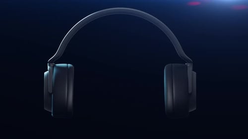 Modern Animated Headphones Logo Reveal