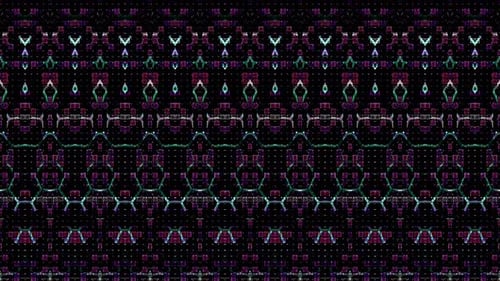 Seamless Glowing Abstract Geometric Digital Background