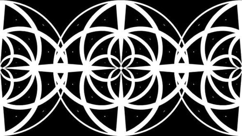 Dynamic Abstract Geometric Rotating Pattern Background