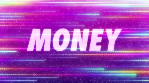 Money Word With Colourful Background