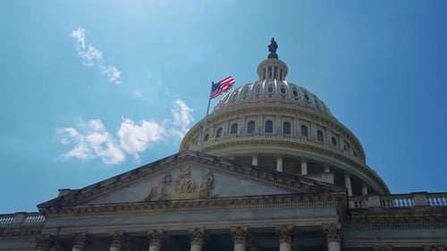 United States Capitol Building, Washington DC on sunny day