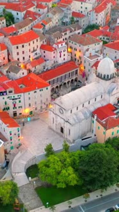 Vertical View Of Croatia Cityscape, Europe