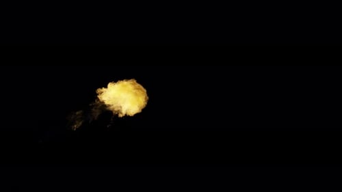 Ignite Collection: A 4k shot of a lone spurt of fire from left to right on dark background, shot at