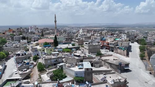 Sanliurfa, Birecik City Aerial View