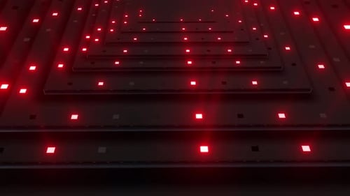4 K Red Flashing Lights Loop
