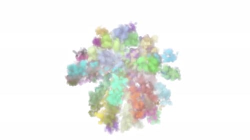 Animated Colorful Fluid Smoke Burst Transition