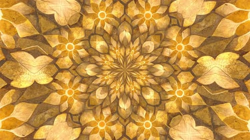 Yellow Flower Pattern Background