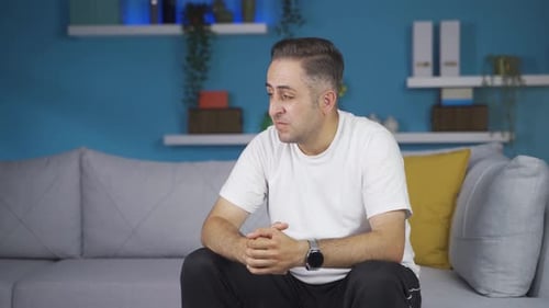 Man with family problems.