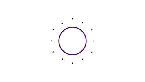 Flat Design Sun Reveal Animation