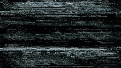 Glitch Luma Matte - Digital Glitch Background with Distorted Static Elements and Pixelated Noise