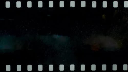 Authentic 16Mm Film Border with Aged Texture