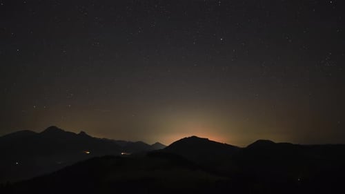 Night Scene with Milky Way and cloudsTransition From Dusk to nightTransition From Night to Dawn