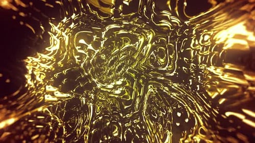 Gold Liquid Ripple