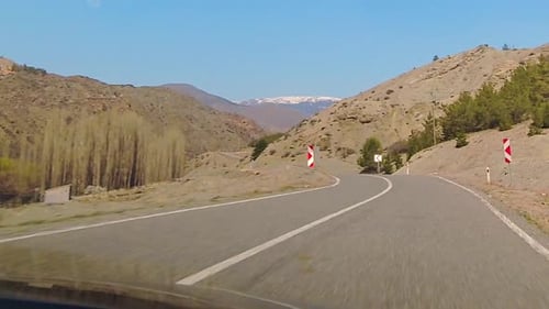 Hyperlapse Fun Serpentine Drive In Mountains