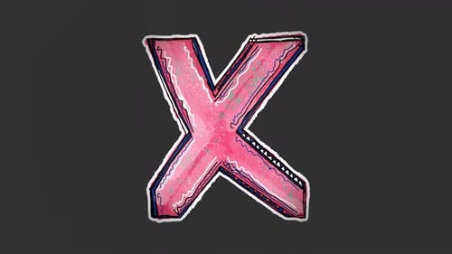 Sketch X Mark Paper Peel Animation