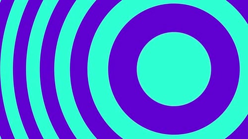 Vj Seamless Paints Circles Cyan With Purple Loop Background