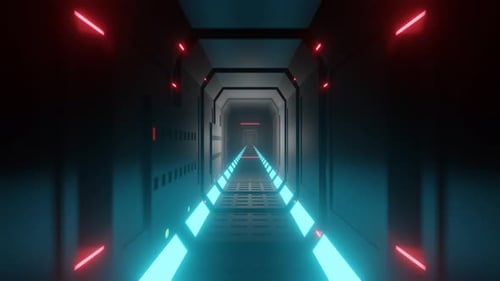 Control Room Corridor Background Loop