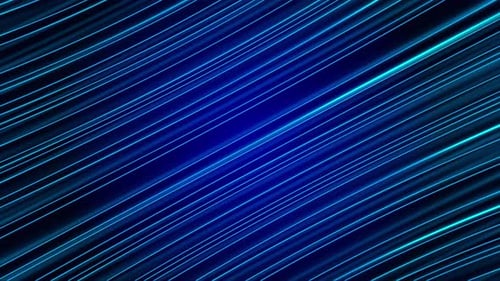 Animated Blue Diagonal Neon Lines Loop Background