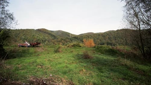 Romanians riding a horse-drawn cart 14