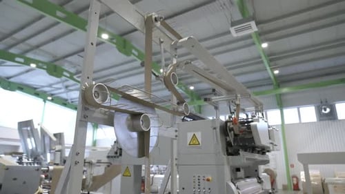 Machine with Disk Forms Thin Paper Web Using Movement