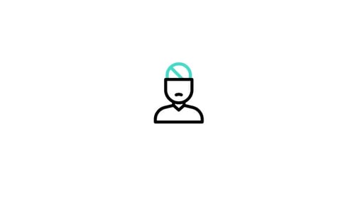 Animated Flat Design Icon of a Person with Changing Expressions