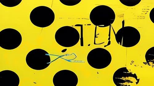 Atrevido patrón abstracto de arte pop con puntos dibujados a mano, formas cuadriculadas y divertidos detalles artísticos