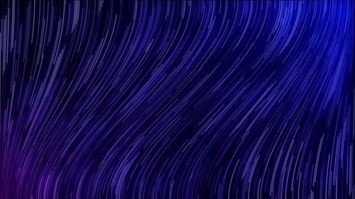Futuristic Blue Particle Wave Digital Background Loop