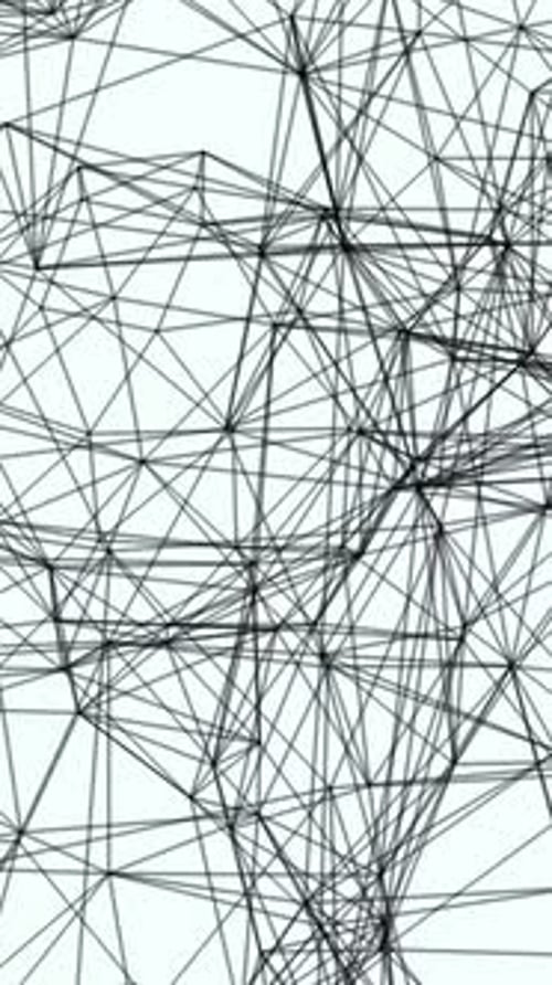 Abstract Representation of Network Lines Set Against a Clean White Background Visually