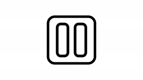 Minimalist Geometric Play Pause Icon Toggle Animation