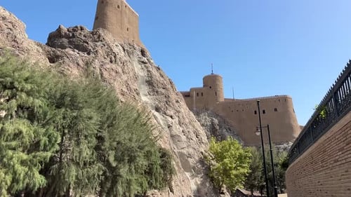 Fort de Muscat Forteresse portugaise historique Al Mirani Al Jalali Sultanat d'Oman Golfe Moyen-Orient
