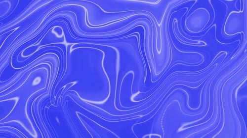 Abstract Blue Liquid Lines Flowing Motion Background