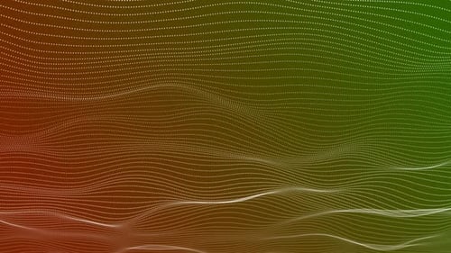 Abstract Digital Particle Wave Background Animation Loop