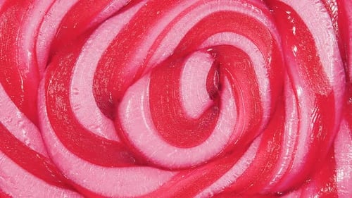 Mesmerizing Spiral of Red and Pink Lollipop