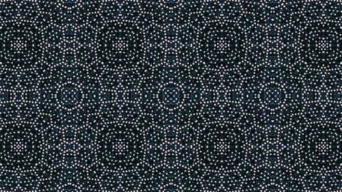 Shimmering White Dots Geometric Kaleidoscope Loop Background