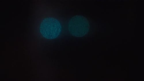Bokeh Blue Orbs Inside Tunnel Cinematic