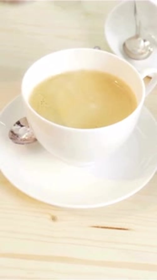 Vertikale Ansicht des Kaffees