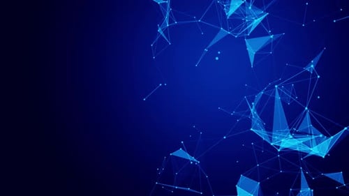 Blue Modern Plexus Network Background Loop