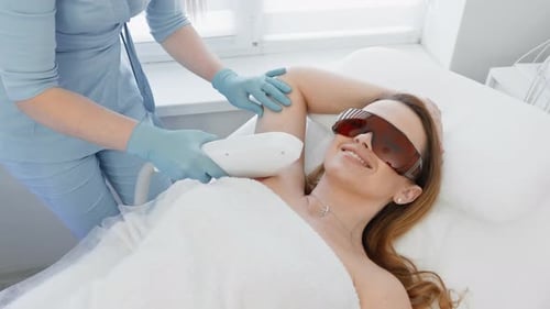 Laser Hair Removal Treatment at a Medical Spa