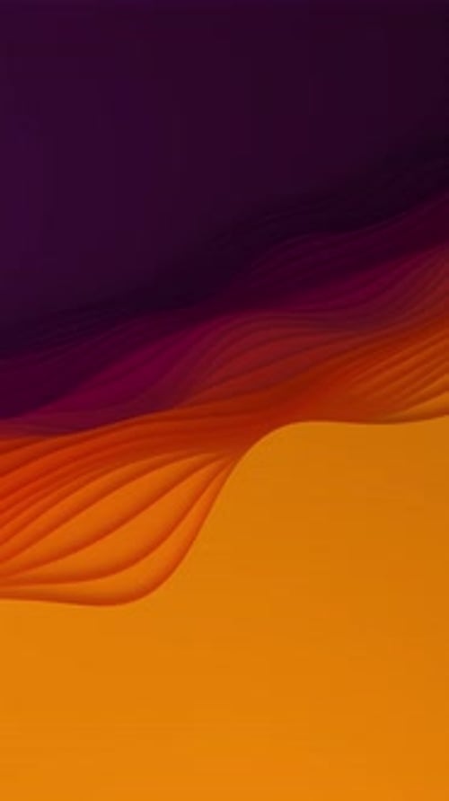 Paper Cut Abstract Animation Background Loop 3D Colorful Carving Art Paper Craft Waves with Orange