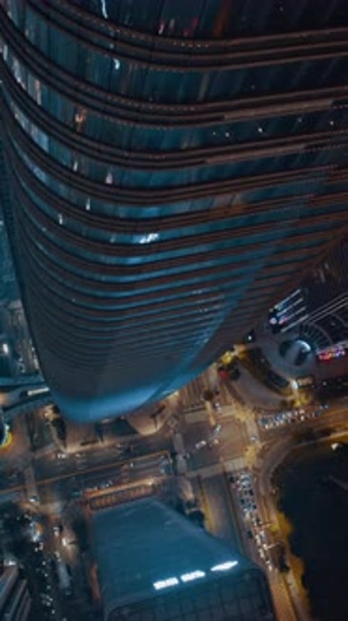 Vertical View Of Shenzhen Cityscape, China