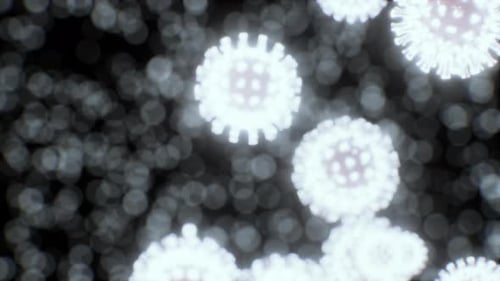 Abstract Glowing Microscopic Cells Science Background Animation