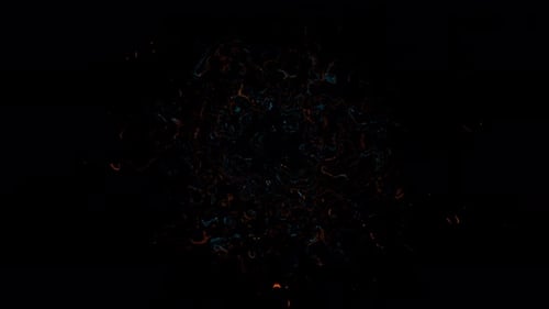 Dynamic Abstract Fluid Burst for Transition or Reveal