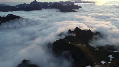 Sea of Clouds and Sunrise – Dreamy Morning Landscape