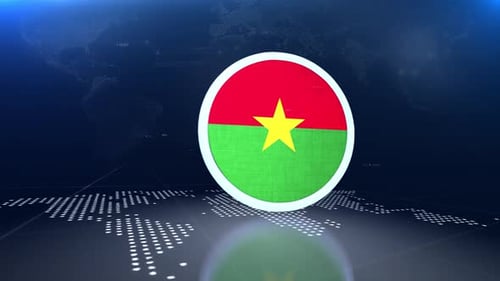 Übergang zur Flagge von Burkina Fasso
