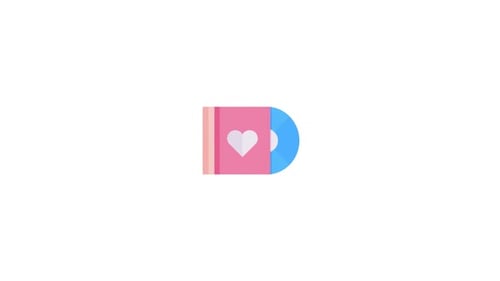 Romantic Music Icon Animation