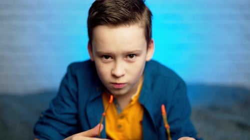 Young Subject Wearing Safety Glasses Close Up