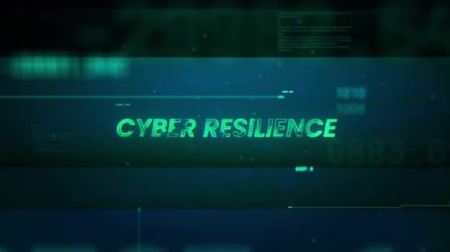 Futuristic Glitch Digital Text Title Animation