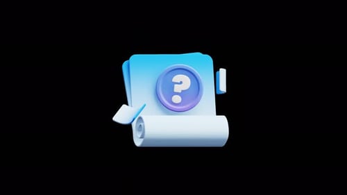 File Not Found 3d Icon Animation