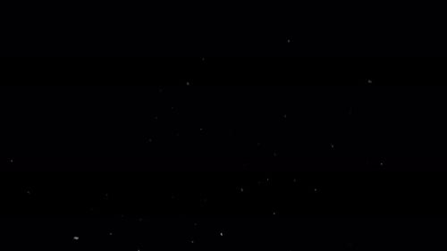 Real snow, falling snow, isolated on black background