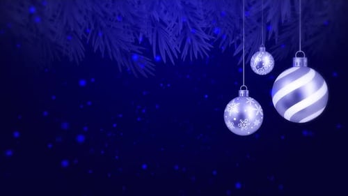 Blue Christmas Background Loop